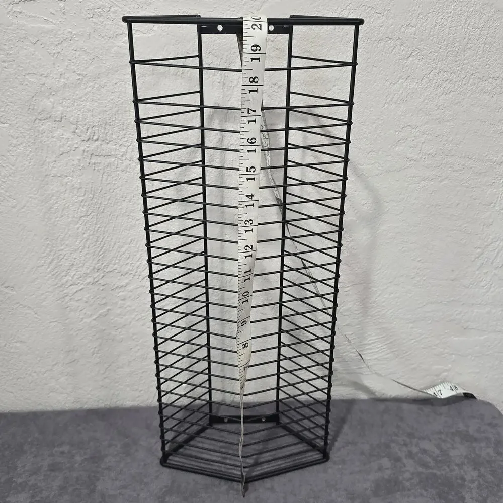 Black Metal DVD Blue Ray Holder Free Standing Rack Organizer Mountable Tower